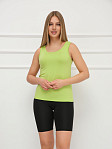 Майка вискозная однотонная лайм