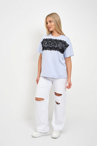 Футболка женская Юна св.голубой