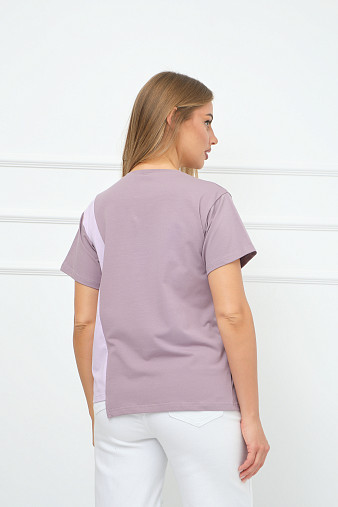 Футболка женская Рефлекс корица/лаванда
