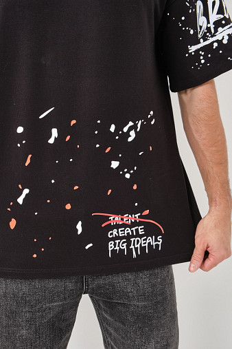 Футболка мужская Дорс футер черный