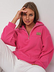 Толстовка жен. Тренд флис малина