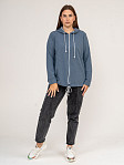 Толстовка женская Мираж футер индиго