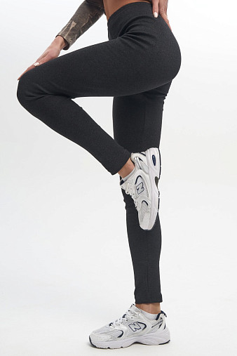 Лосины теплые антрацит