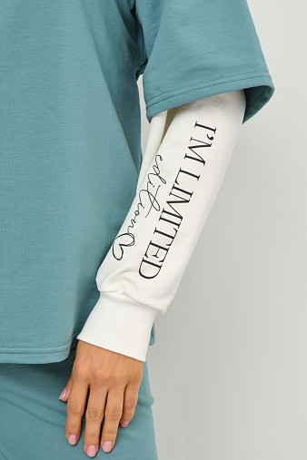 Толстовка женская Венди бирюза