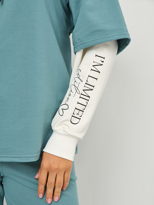 Толстовка женская Венди бирюза