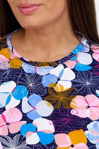 Костюм Поэзия индиго/мультиколор