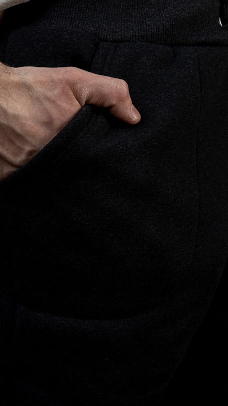 Брюки мужские футер 3-х нитка антрацит