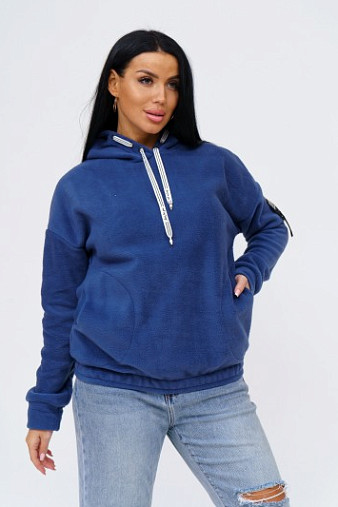 Толстовка Флис индиго