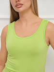 Майка вискозная однотонная лайм