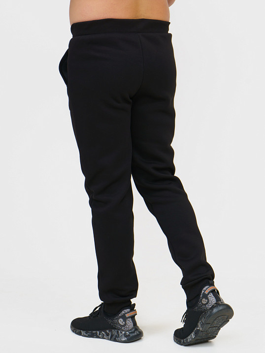 Брюки мужские футер 3-х нитка чёрный