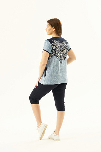 Костюм домашний Наташа голубой