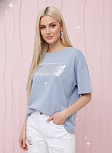 Футболка женская Рио голубой