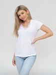 Футболка женская с кружевом белая