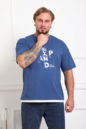 Футболка мужская Элиот индиго