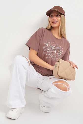 Футболка женская Флай шоколад