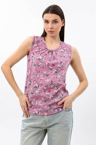 Майка Летнее признание брусника/цветы