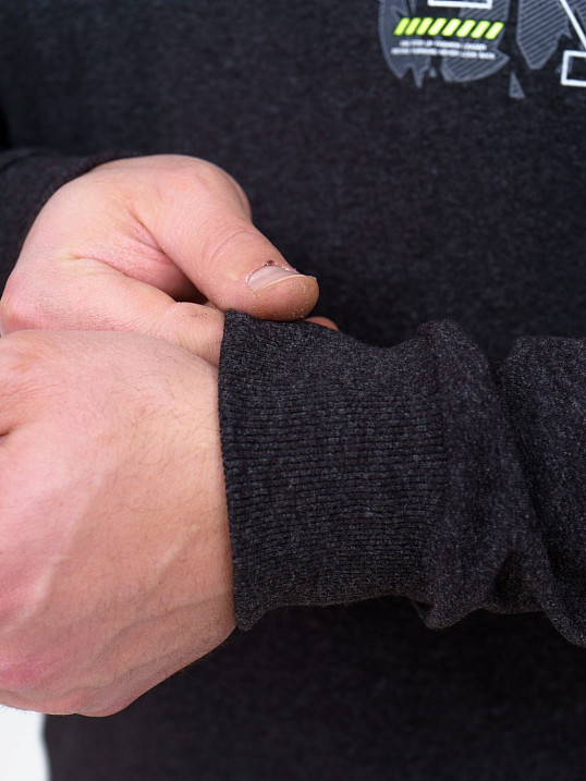 Толстовка мужская Эталон антрацит/меланж