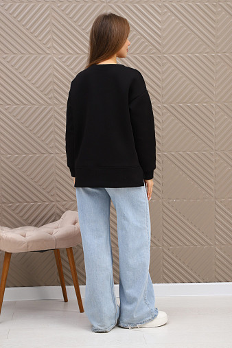 Свитшот женский Флёр черный