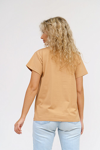 Футболка женская Имидж песочная