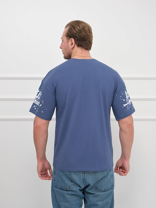 Футболка мужская Дорс индиго