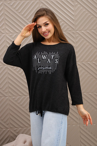 Джемпер женский Флай т.серый