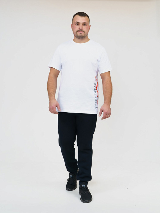 Брюки мужские футер 3-х нитка синий