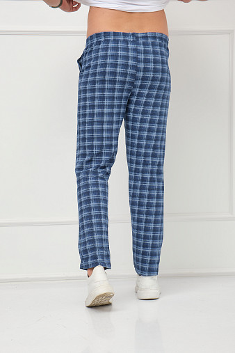 Брюки мужские Легион синий/клетка