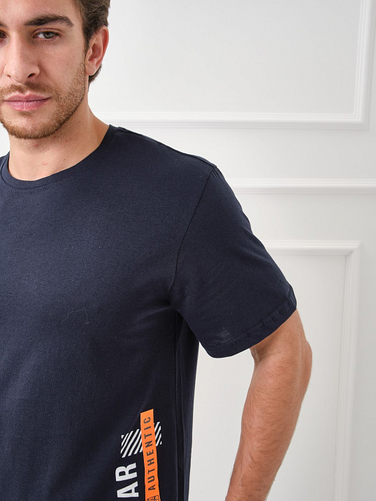 Футболка мужская Норд т.синяя