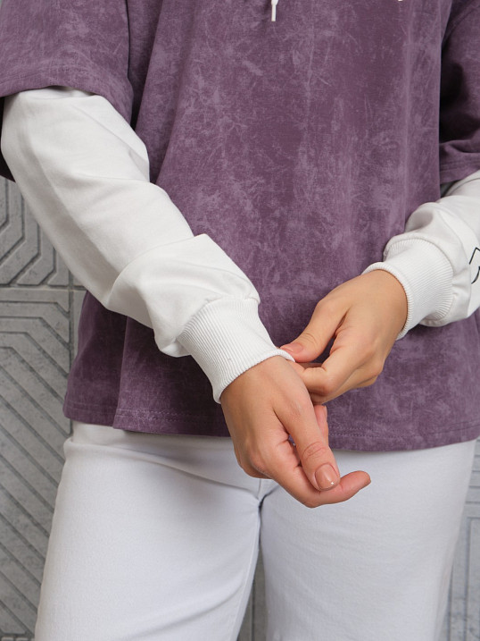 Толстовка женская Венди варенка лиловый