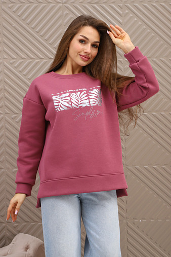 Свитшот женский Флёр брусника