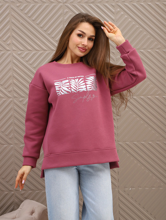 Свитшот женский Флёр брусника