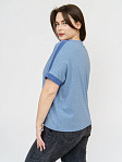 Футболка женская Моника голубой/меланж