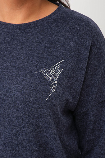 Джемпер Оливия т. индиго