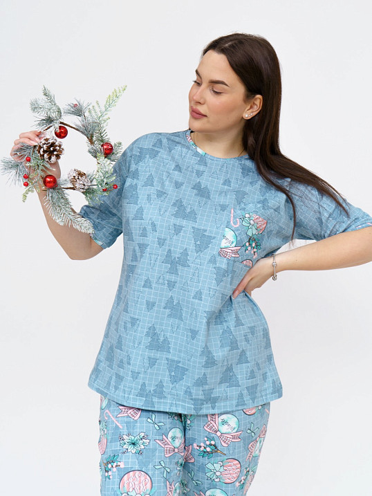 Костюм Кэнди ментол/клетка