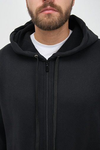 Толстовка муж. Дэнди 3-х нитка начес черный