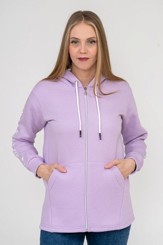 Толстовка женская Гамма на молнии лаванда