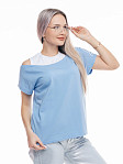 Футболка женская Аморе голубой