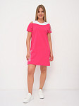 Платье женское Мирэль со стразами фуксия