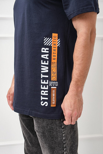 Футболка мужская Норд т.синяя