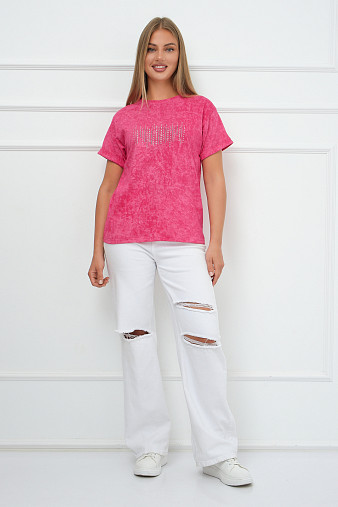 Футболка женская Арабеска фуксия