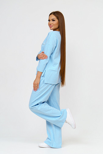 Костюм женский Мегаполис голубой