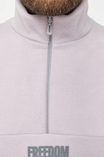 Толстовка муж. Драйв флис св.серый