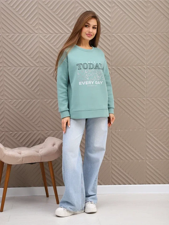 Свитшот женский Лео фисташка