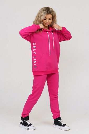 Костюм Челси футер 2-х нитка фуксия