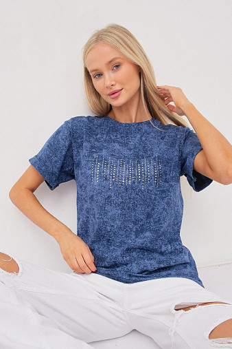 Футболка женская Арабеска св.индиго