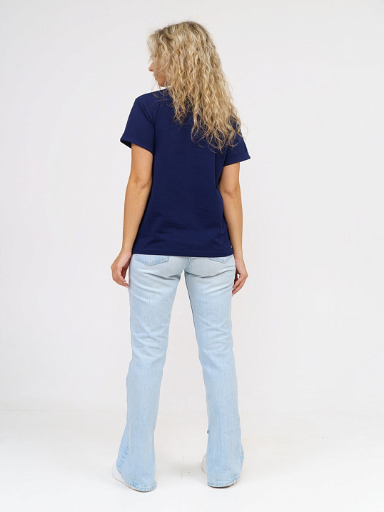 Футболка женская Классика темно-индиго