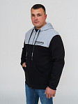 Толстовка мужская Фаворит черная 3-х нитка начес
