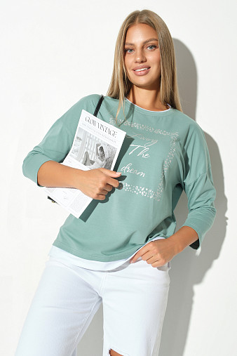 Лонгслив жен. Асти св.изумруд