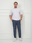 Брюки мужские Легион индиго/клетка