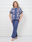 Костюм Моника индиго/цветы